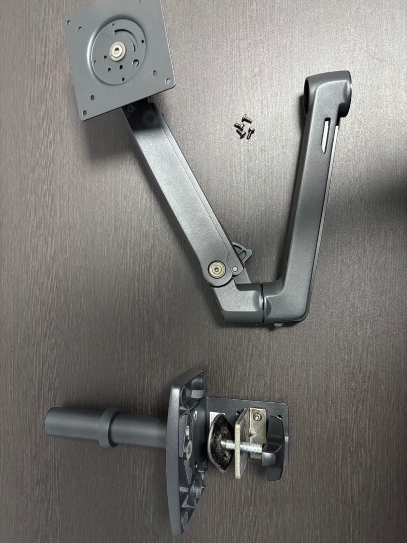 エルゴトロン LX モニターアーム マットブラック【美品・パーツ完備】