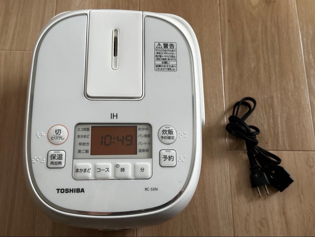 期間限定】TOSHIBA IH炊飯器 RC-5XN 0.54L 3合炊き - メルカリ