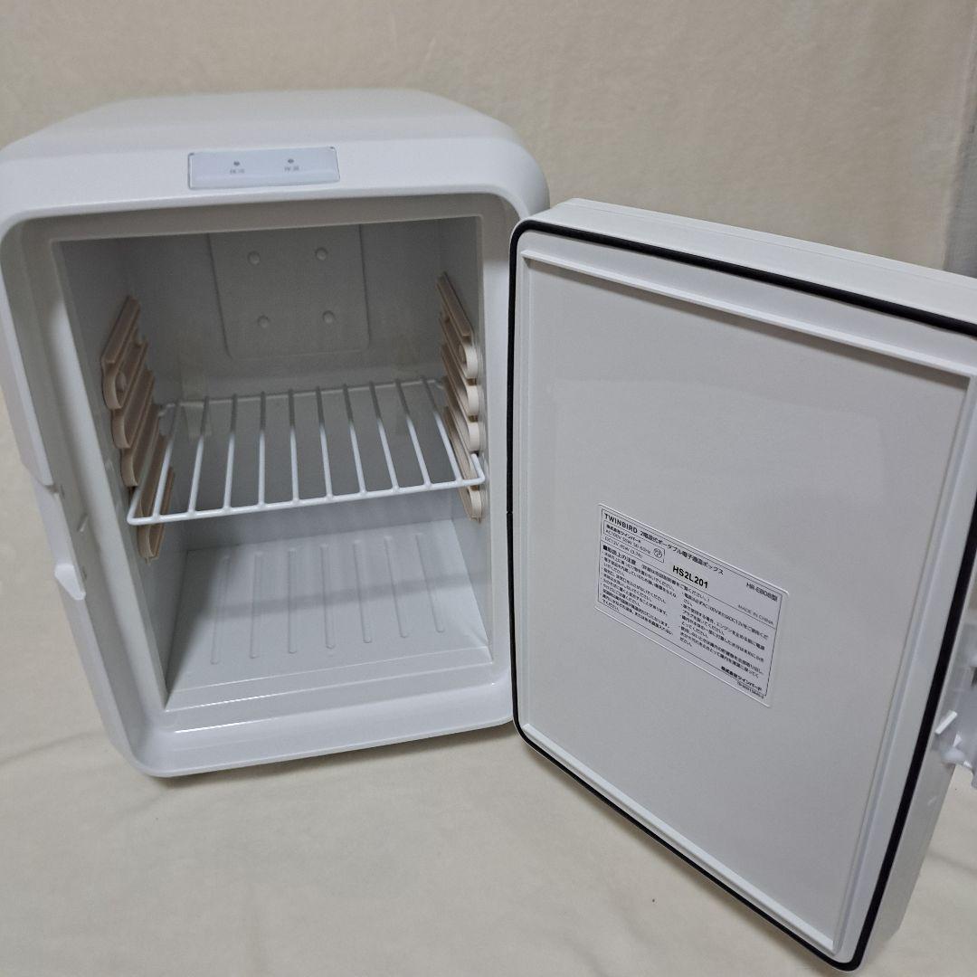 【新品未使用】HR-EB08W 2電源式ポータブル電子適温ボックス　ツインバード