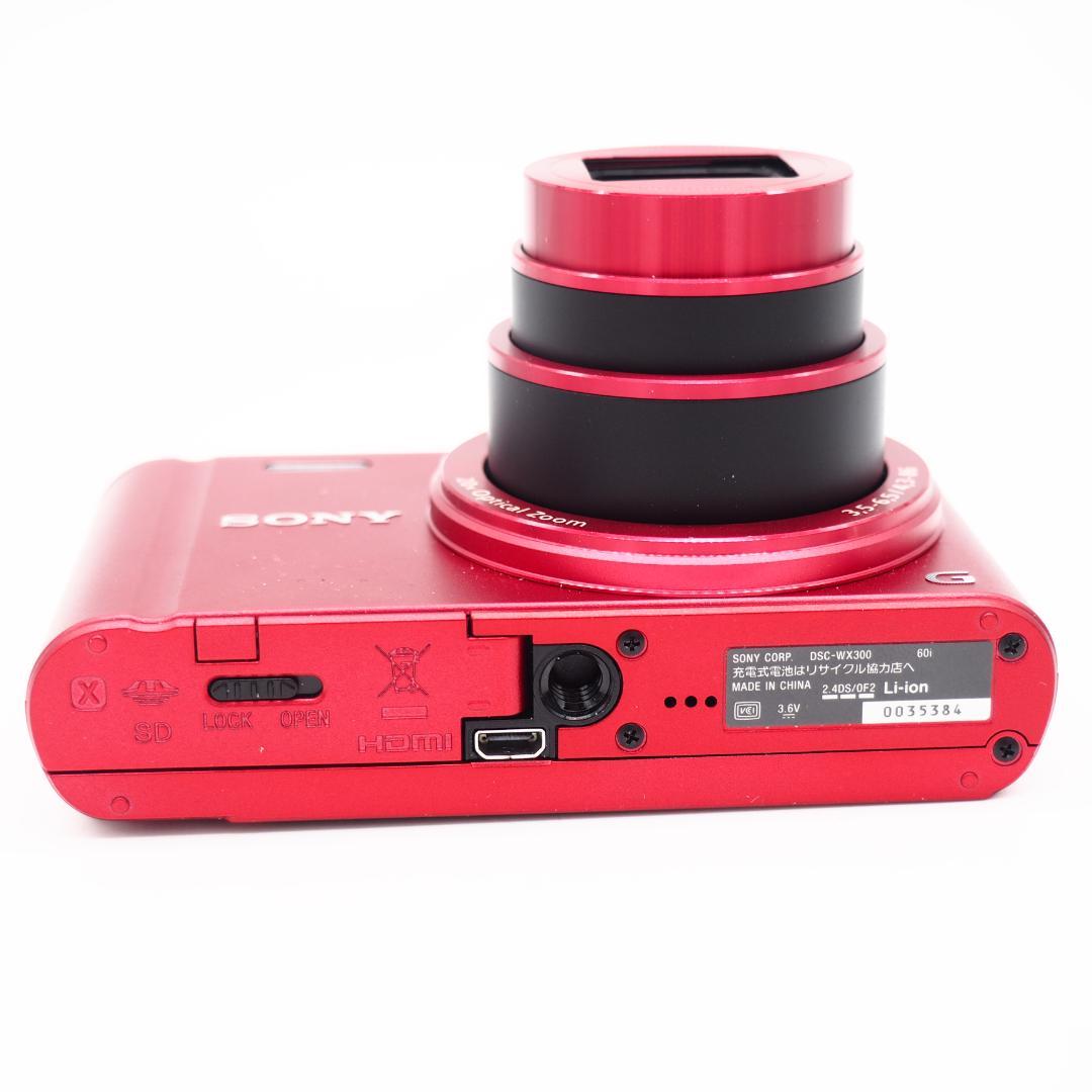 SONY Cyber-shot デジタルカメラ DSC-WX300 レッド