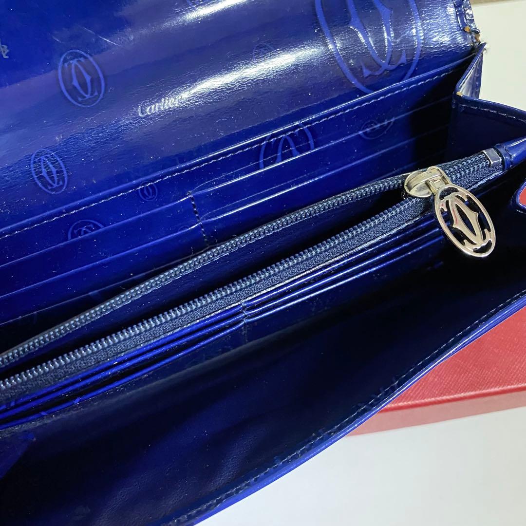 Cartier カルティエ ハッピーバースデー長財布 ブルー 青 希少 日本