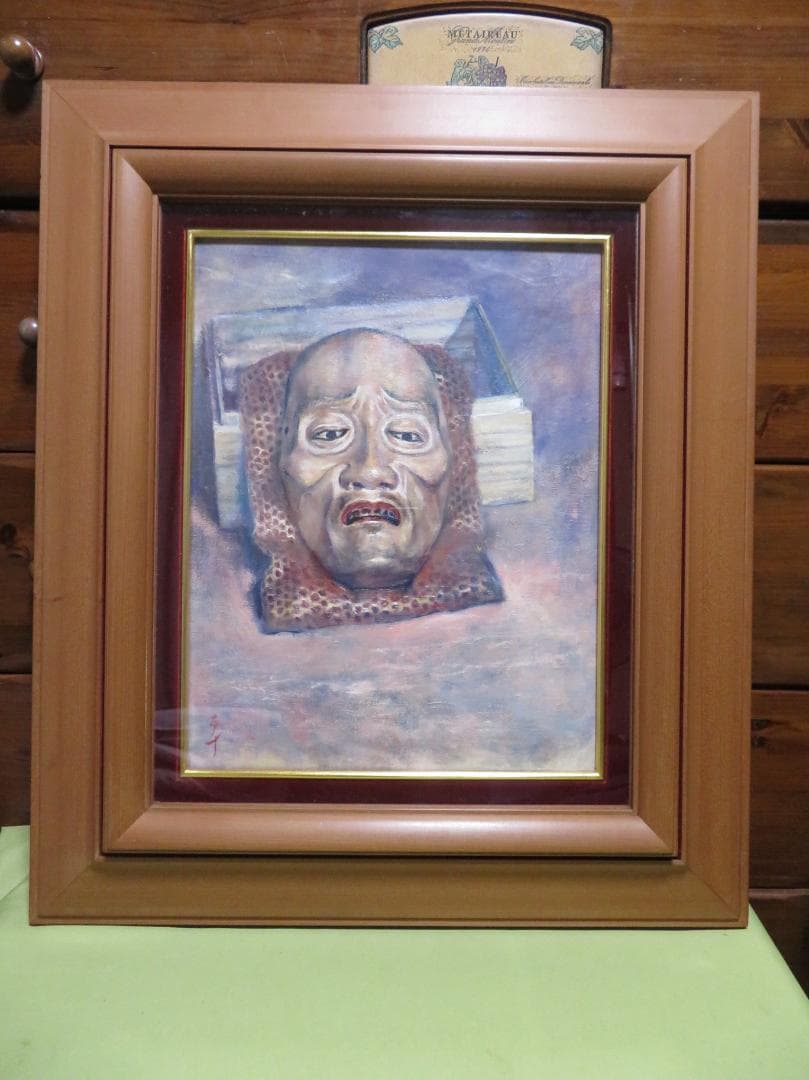 高坂卓至　「面（俊寛）」 　油彩F6号　金沢現代美術展知事賞 現代の裸婦展準大賞