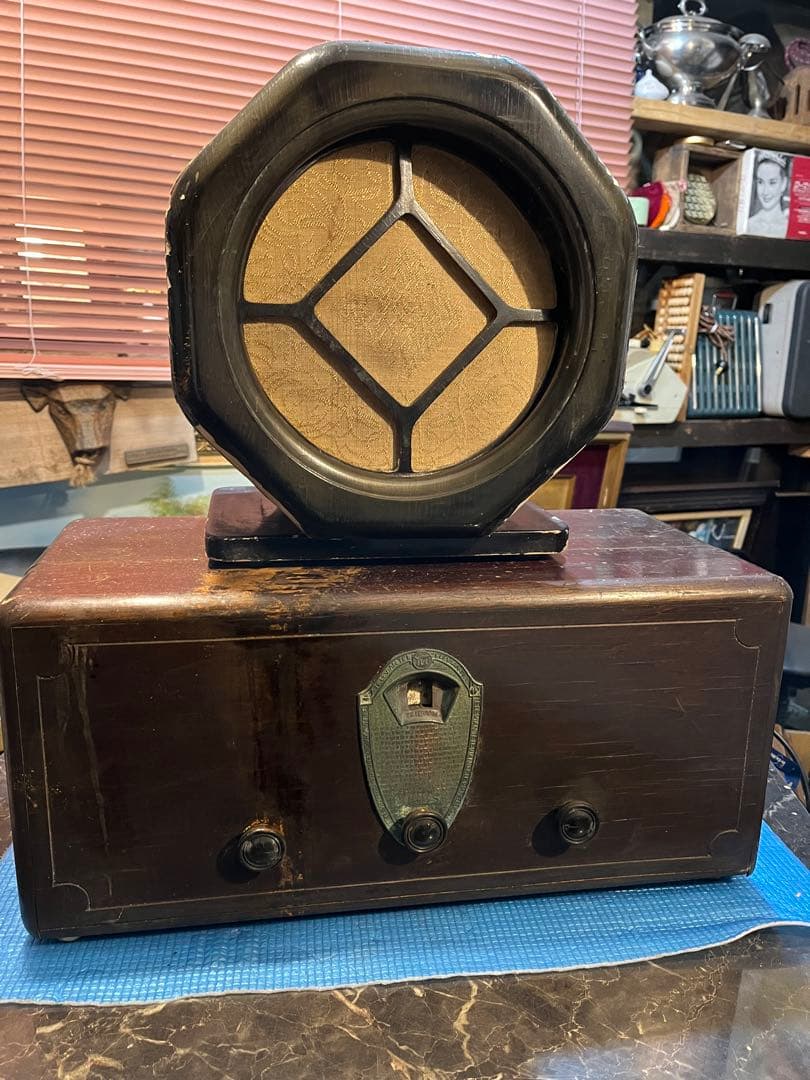 アンティークラジオ、テレビアンラジオ、古典ラジオ、大正時代ラジオ、山中電気ラジオ