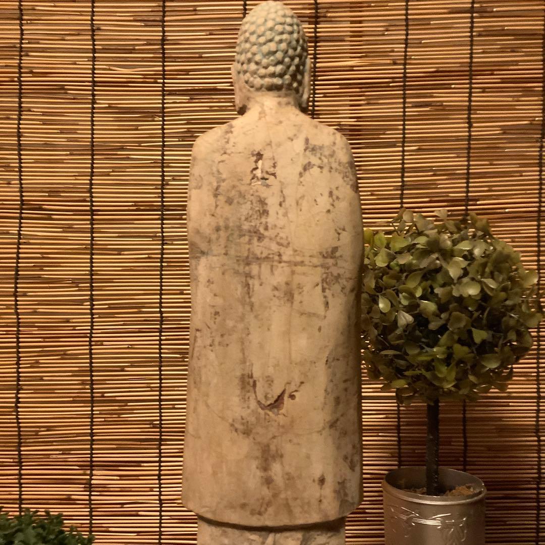 マツ様keep北魏「石仏阿弥陀如来」南北朝時代・北斎・北魏様式・大乗