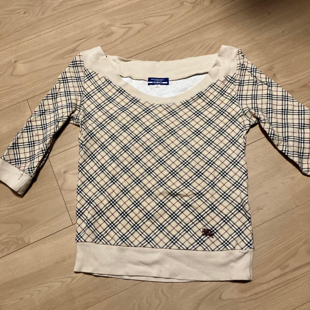 BURBERRY BLUE LABEL チェック柄 五分袖 38 - メルカリ