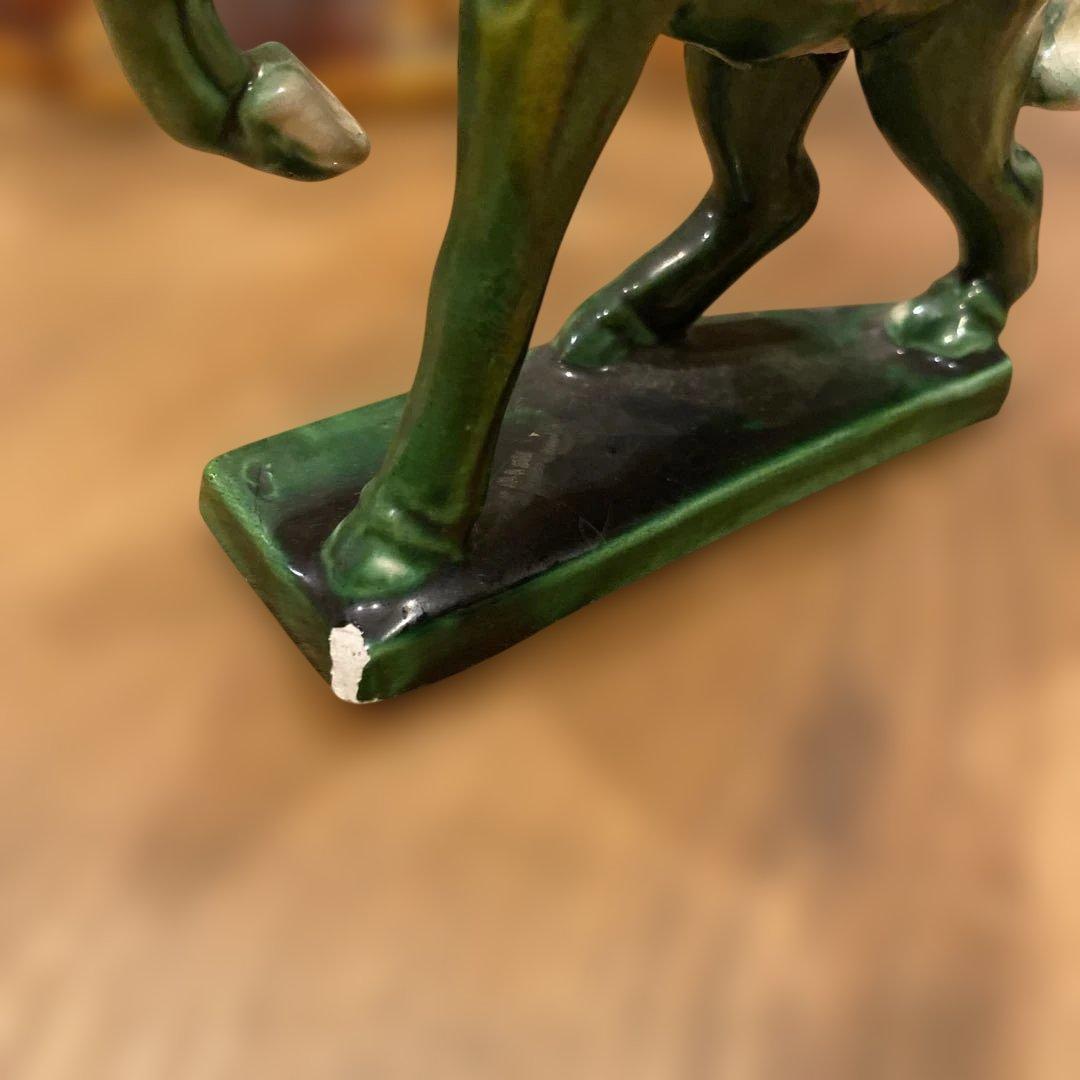 唐三彩 馬、ラクダの置物 3体 - メルカリ