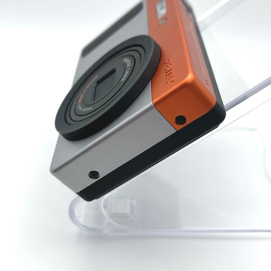 極美品 PENTAX Optio H90 オレンジ シルバー　可愛すぎるコンデジ