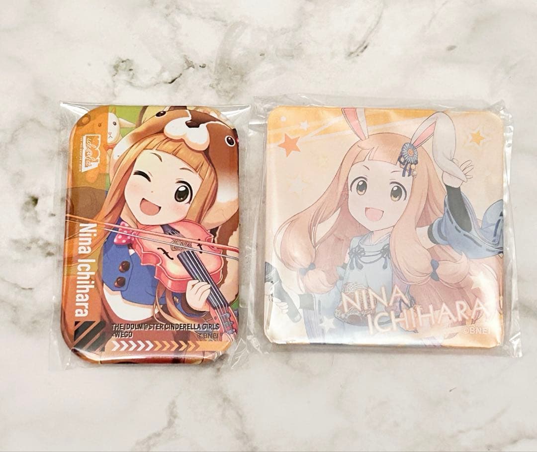 デレマス 市原仁奈 WEGOコラボ 缶バッジ アクリルバッジ 2点セット