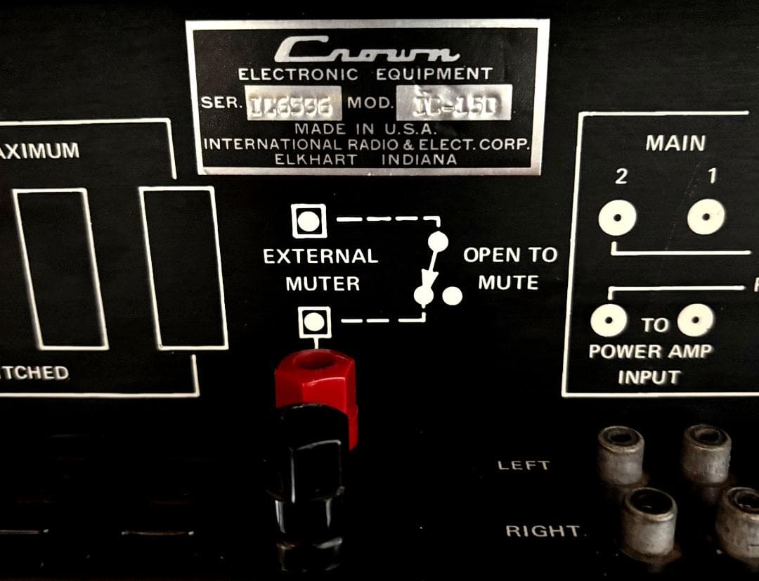 【美品】Crown クラウン IC150 プリアンプ　マッキントッシュ