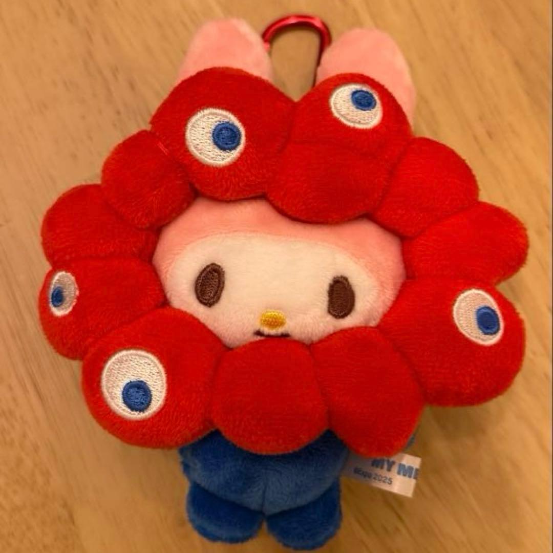 大阪万博 マイメロディ ミャクミャクなりきりぬいぐるみ BC カラビナ