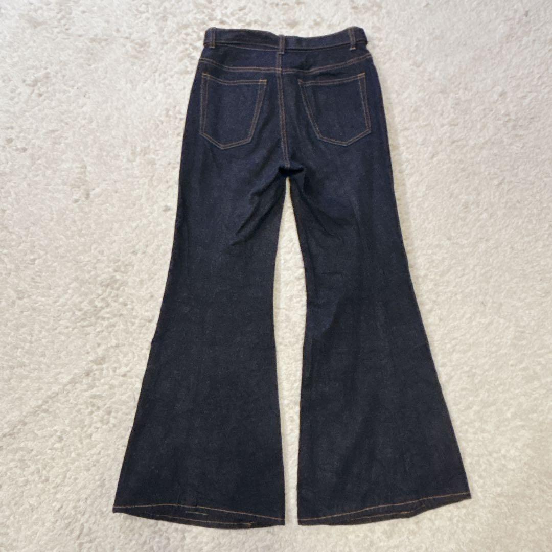 新品タグ付き sacai サカイ ベルテッドフレア デニムパンツ 24ss