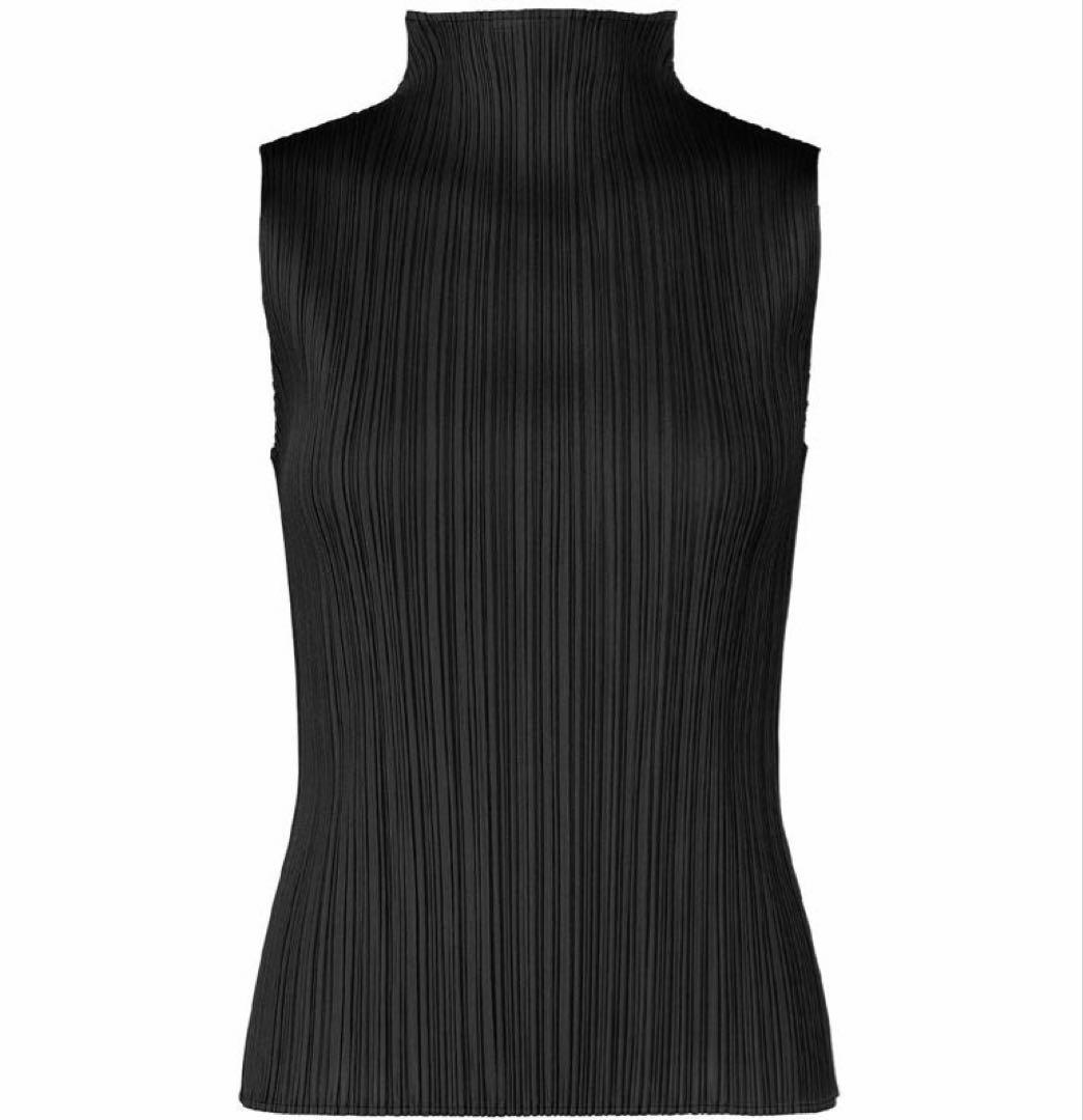 PLEATS PLEASE 現行定番商品 ノースリーブ ハイネック - メルカリ