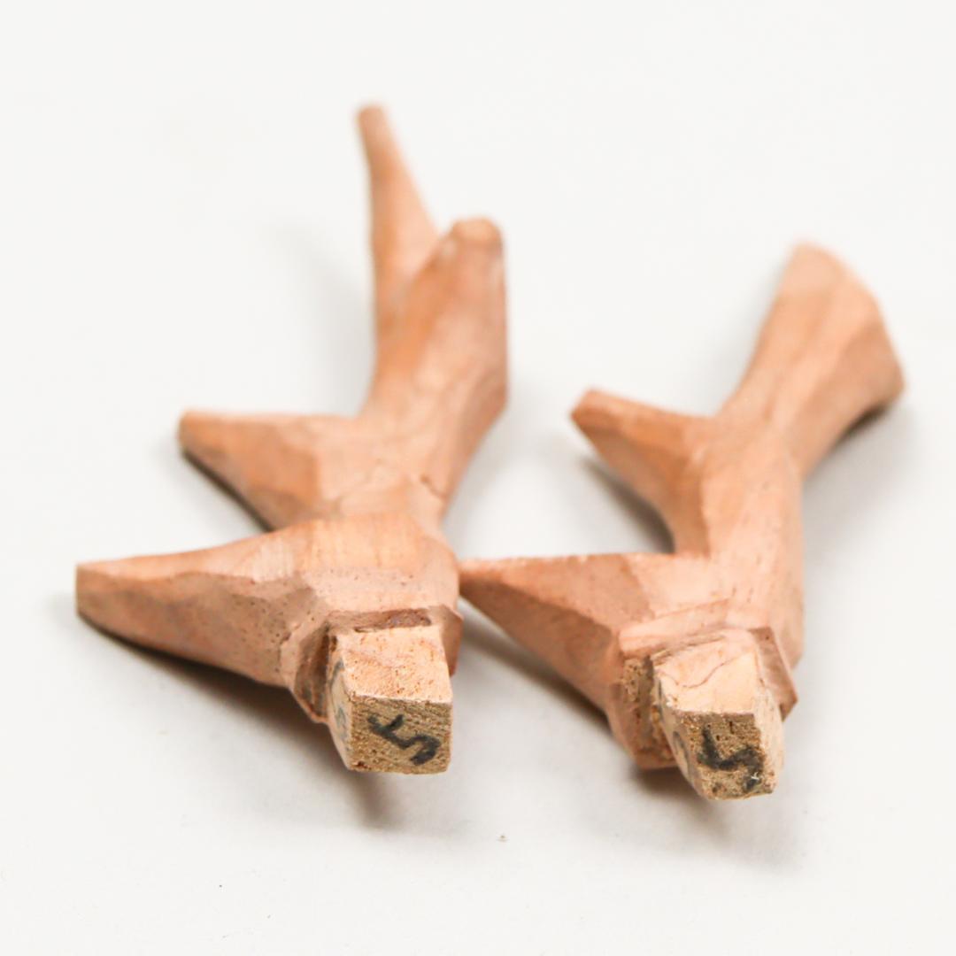 奈良人形師 染川宗進 鹿 木彫 置物 共箱 - メルカリ