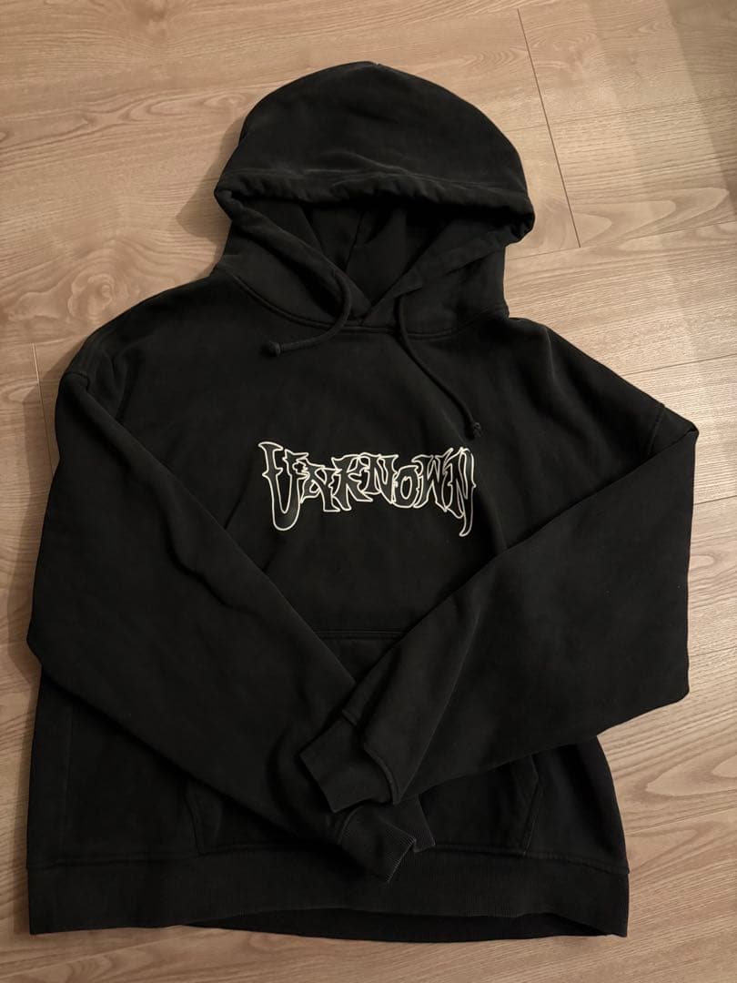 UNKNOWN ブラック メンズパーカー Mサイズ フーディー - メルカリ