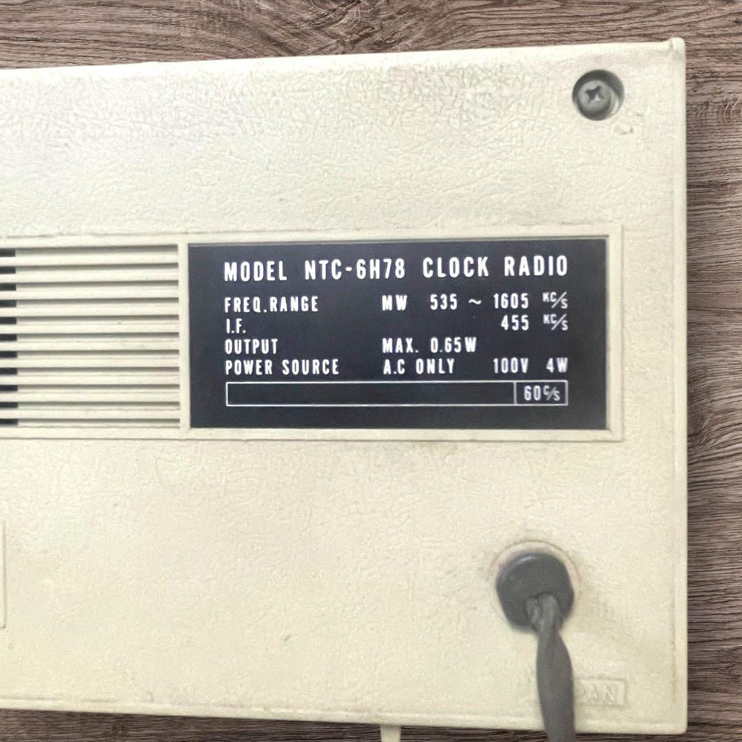 昭和レトロNEC 新日本電気６石トランジスターラジオNTC-6H78アンティーク