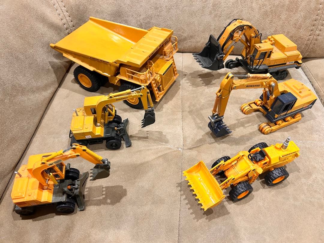 コマツ 重機 ダイキャスト セット 現状品 ユンボ KOMATSU ミニカー