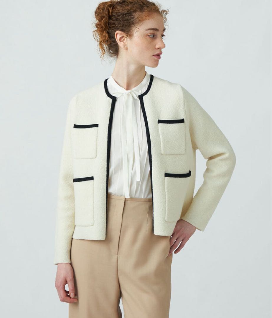 アドーア ニット モヘア シャギーニット モヘアニット ロングモヘア 前後差