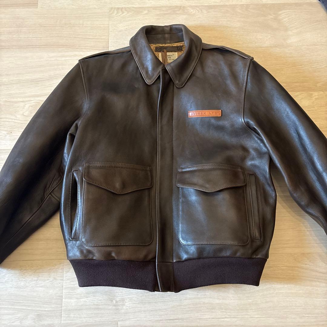 あ*き様 AVIREX A-2 FLIGHT JACKET サイズ:42 AVIREX（アヴィレックス） ミリタリージャケット モッズコート A-2