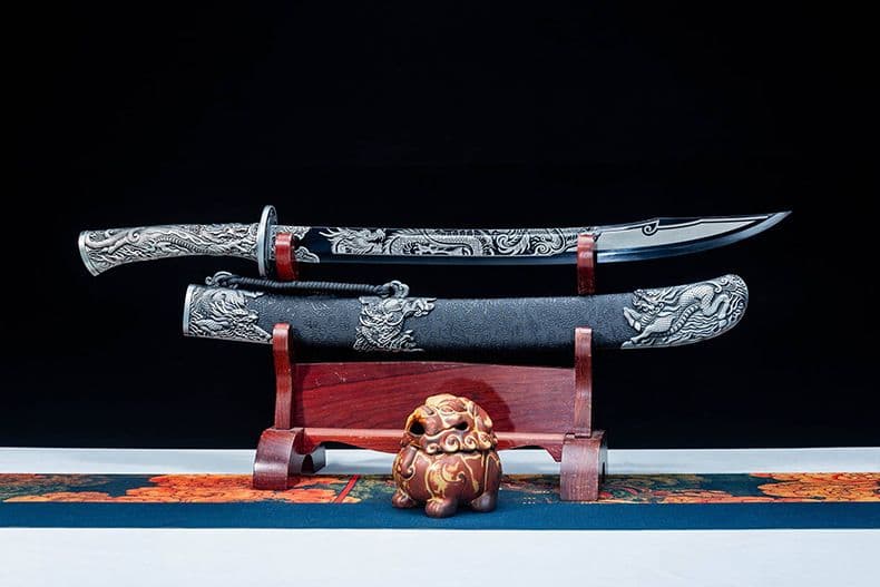 攻守剣模様鋼 古兵器 武具 刀装具 日本刀 模造刀 居合刀