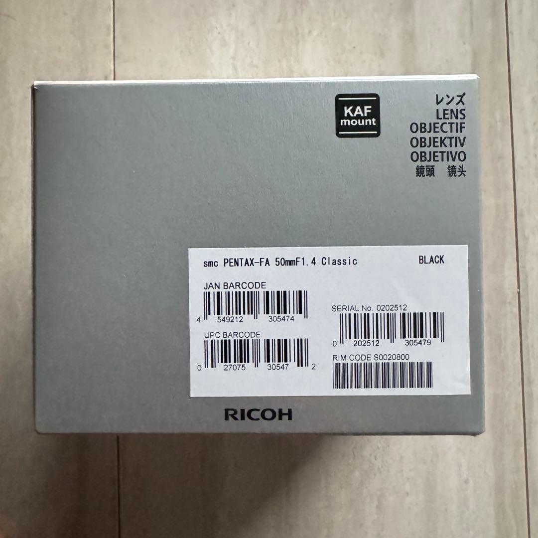 PENTAX（ペンタックス） FA 50mm F1.4 Classic