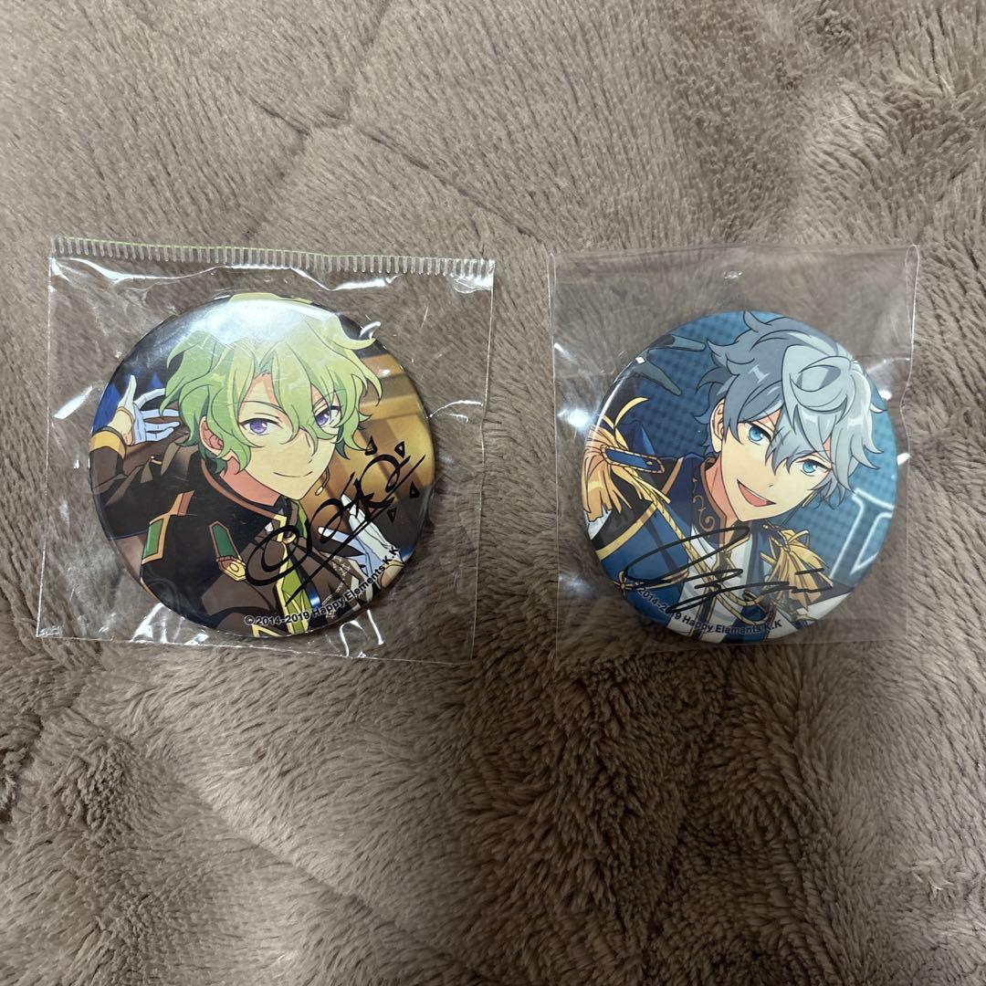 あんさんぶるスターズ 缶バッチ サイン入り 巴日和 瀬名泉 - メルカリ