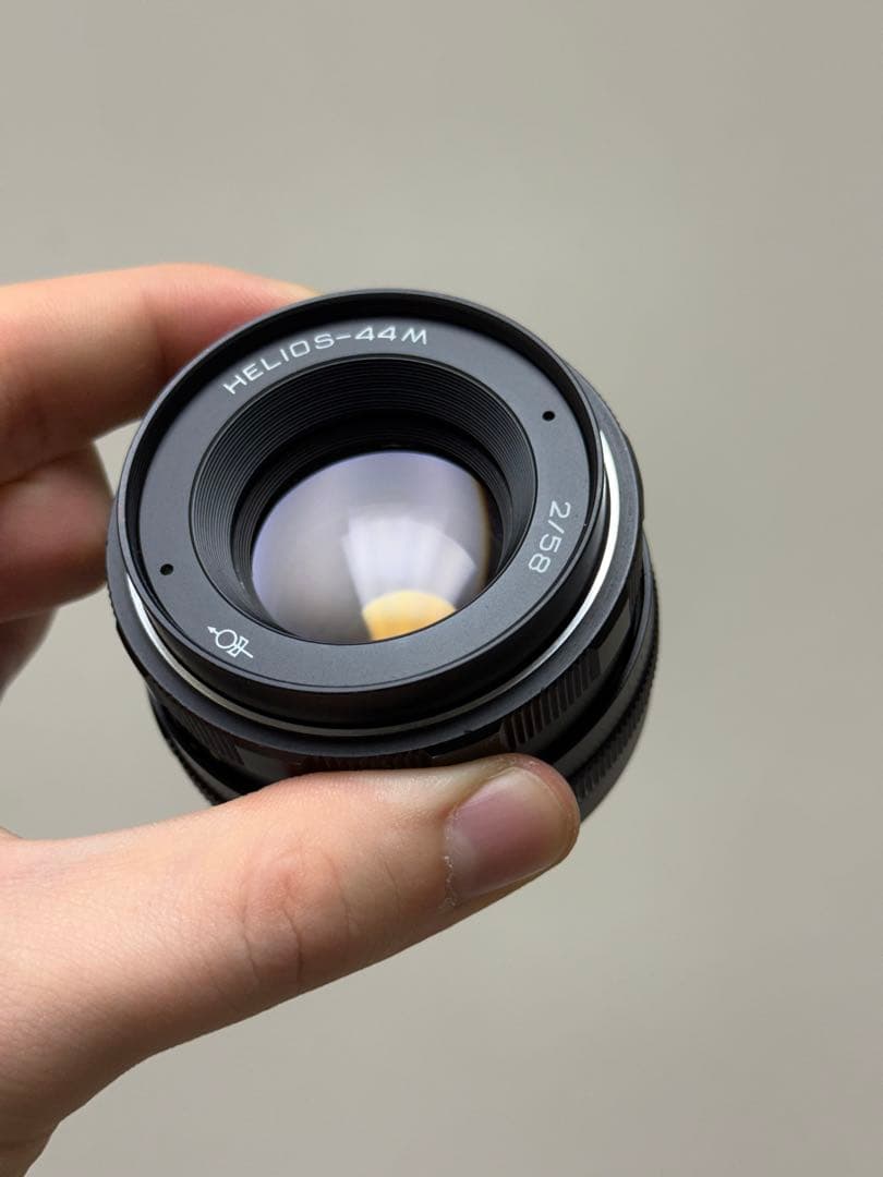 Helios-44M 58mm F2 M42 単焦点レンズ 前後キャップ