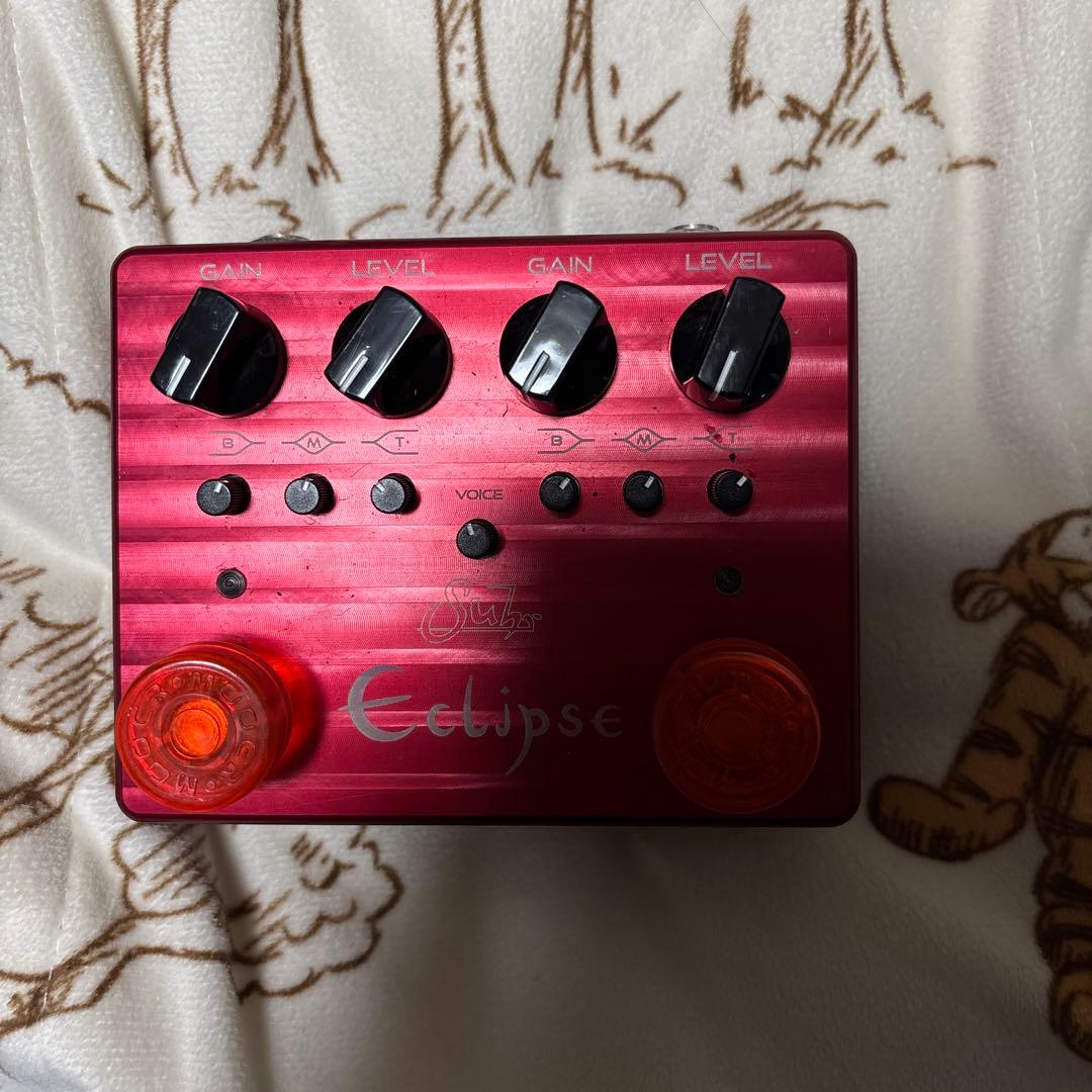 元箱あり！Suhr Eclipse ギターエフェクター 赤 Suhrからオーバードライブ「Eclipse」登場。2つの独立回路をもつペダル