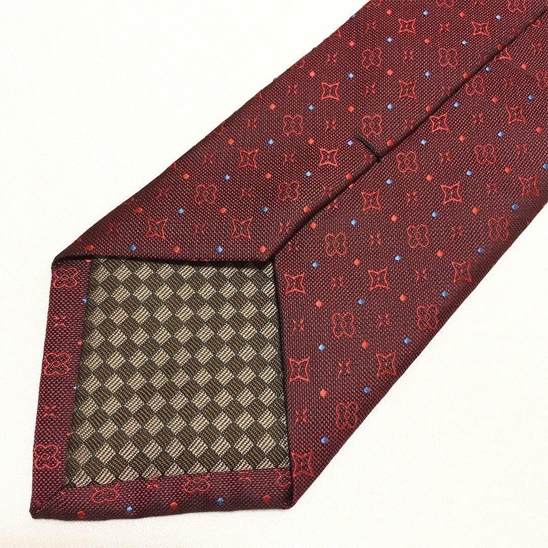 未使用級 ルイヴィトン Louis Vuitton ネクタイ 花柄 モノグラム