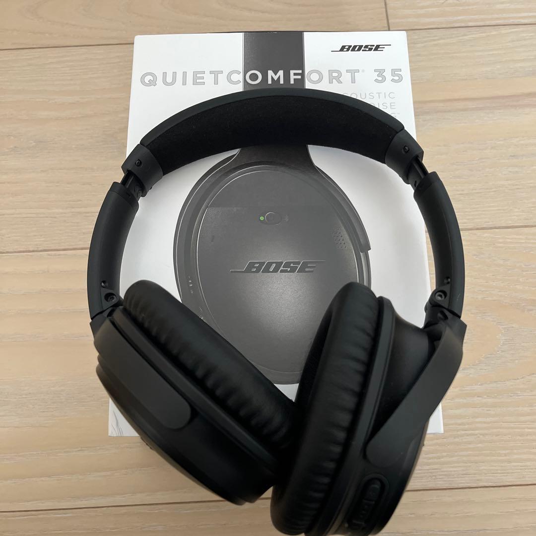 Bose QuietComfort 35 ワイヤレスヘッドホン ブラック BOSE QuietComfort 35 ヘッドフォン /スーツケースレンタルは日本最大