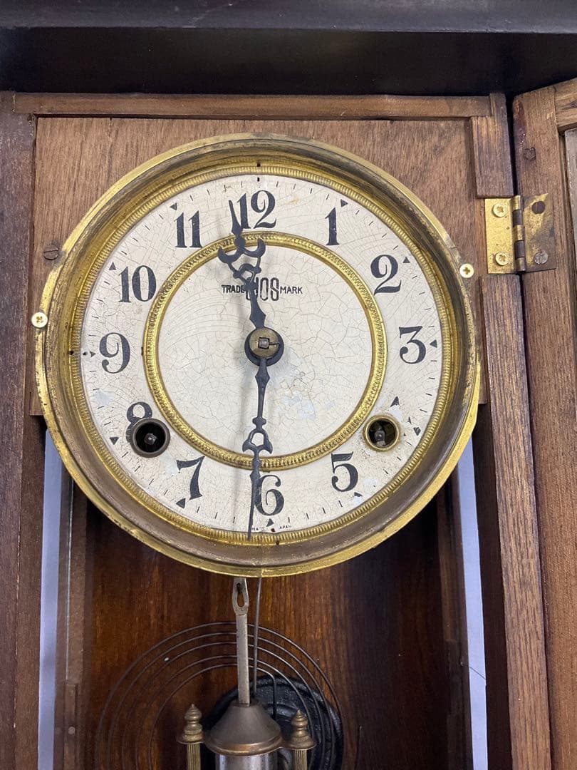 19)TRADE BIOS MARK 振り子時計 レトロ稼動品 アンティーク