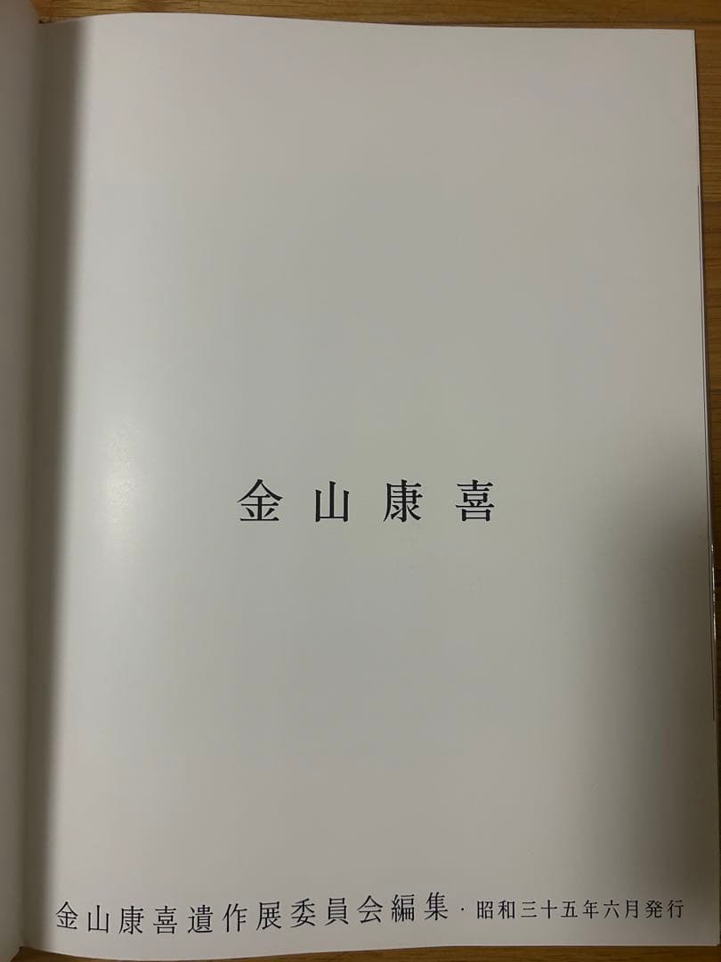 【希少】金山康喜　限定1000部　図録　作品集　【レア】