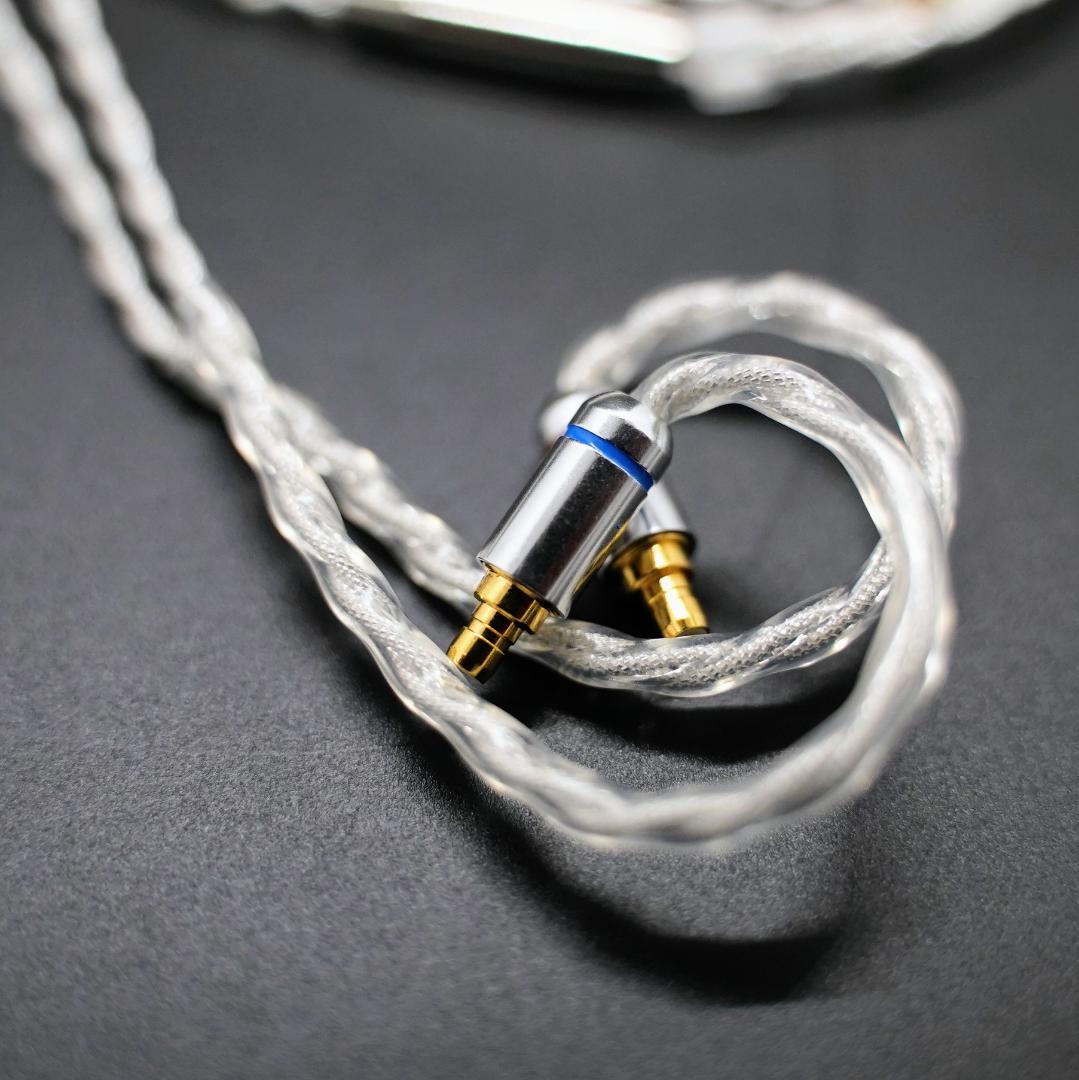【1点のみ】7N粒子単結晶銅銀メッキ リッツ構造ケーブル IE500 4.4mm