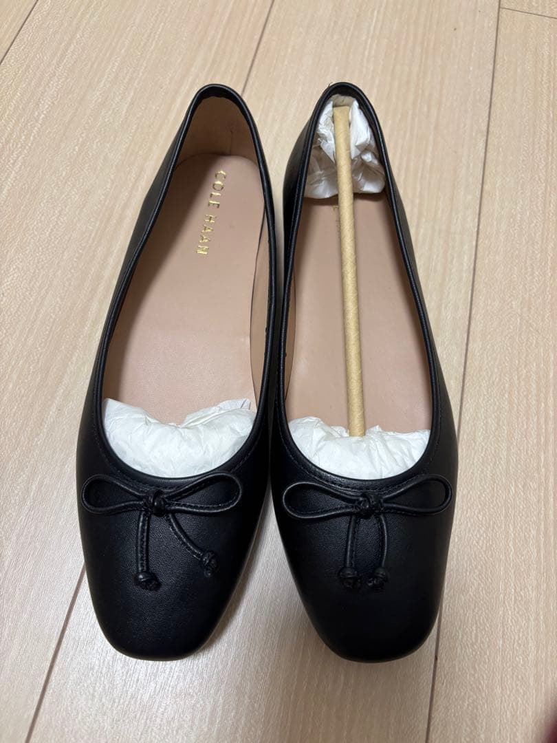♫週末限定値下♫コールハーンバレエシューズ ブラック リボン付き
