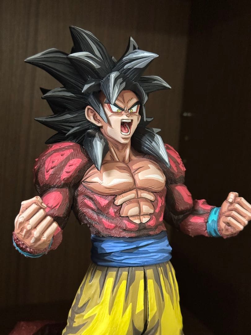 SMSP 孫悟空　超サイヤ人4 リペイント SMSPスーパーサイヤ人4孫悟空出来ました☆ 黒毛は相変わらず難しいです