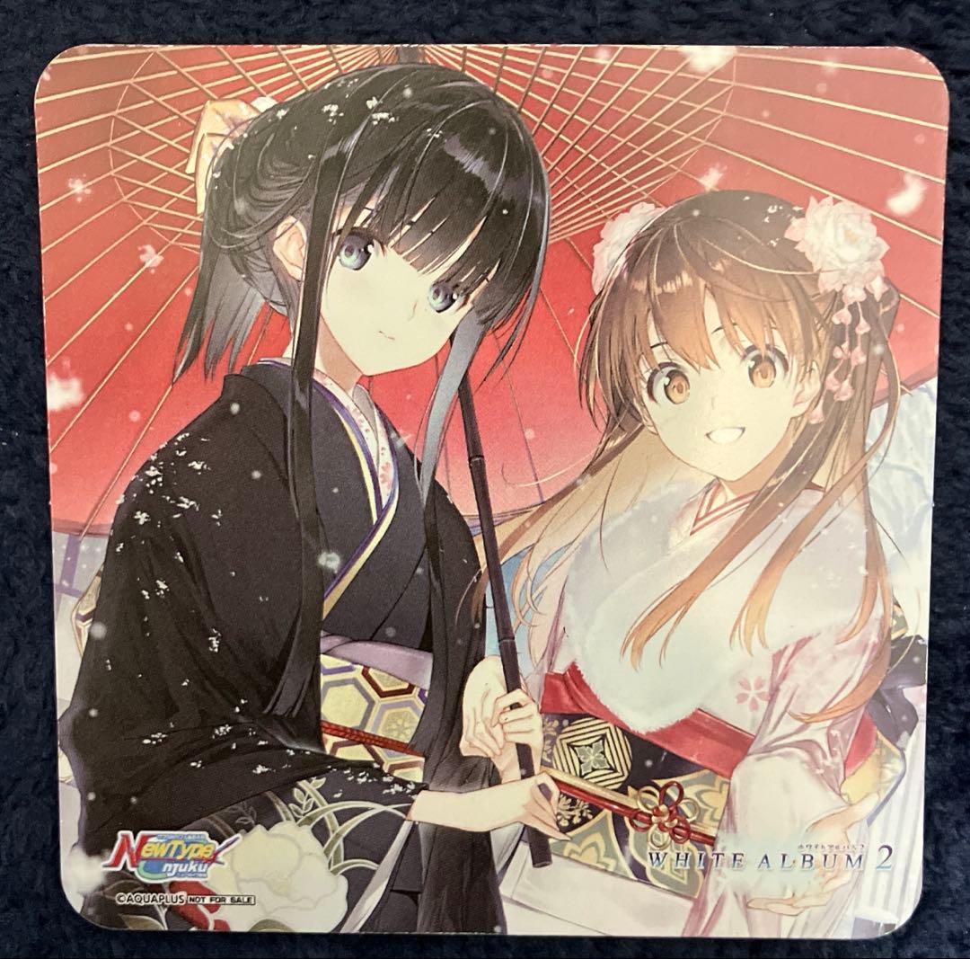 WHITEALBUM2 コラボカフェ コースター 小木曽雪菜 冬馬かずさ - メルカリ