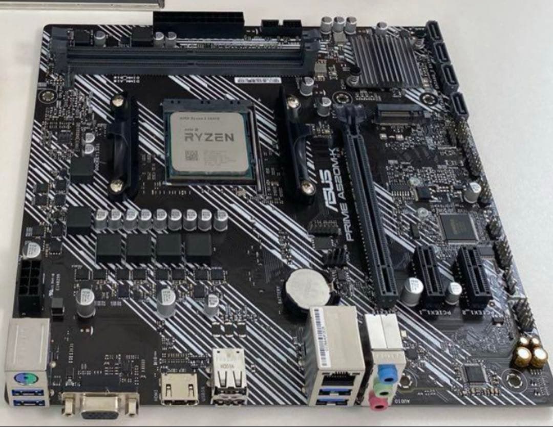 Ryzen5 5600X + Asus A520MK + PCケース　セット