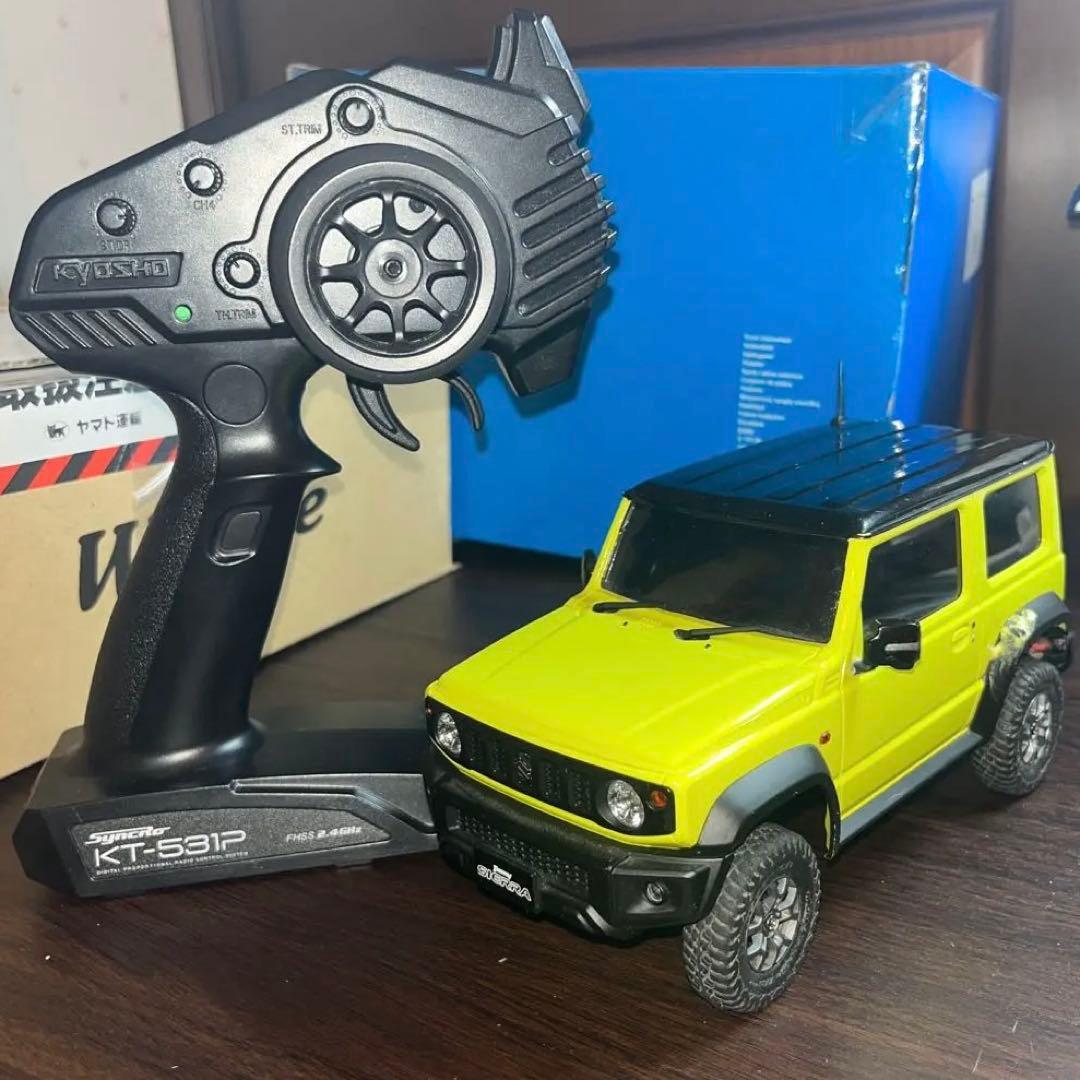 京商　ジムニー　ミニッツ 4×4 LEDライト前後あり 京商、1/18スケールのR/C「ミニッツ4×4 レディセット スズキ ジムニー