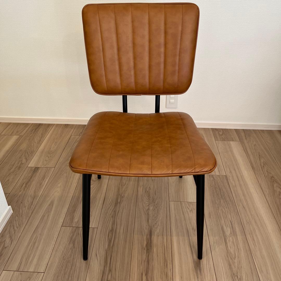 ダイニングチェア　2脚 ダイニングチェア 2脚セット PU レザー ハワードチェア クッション付き