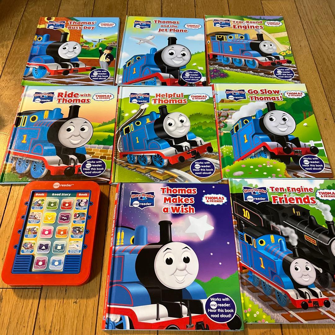 トーマス英語絵本8冊とme readerセット - メルカリ