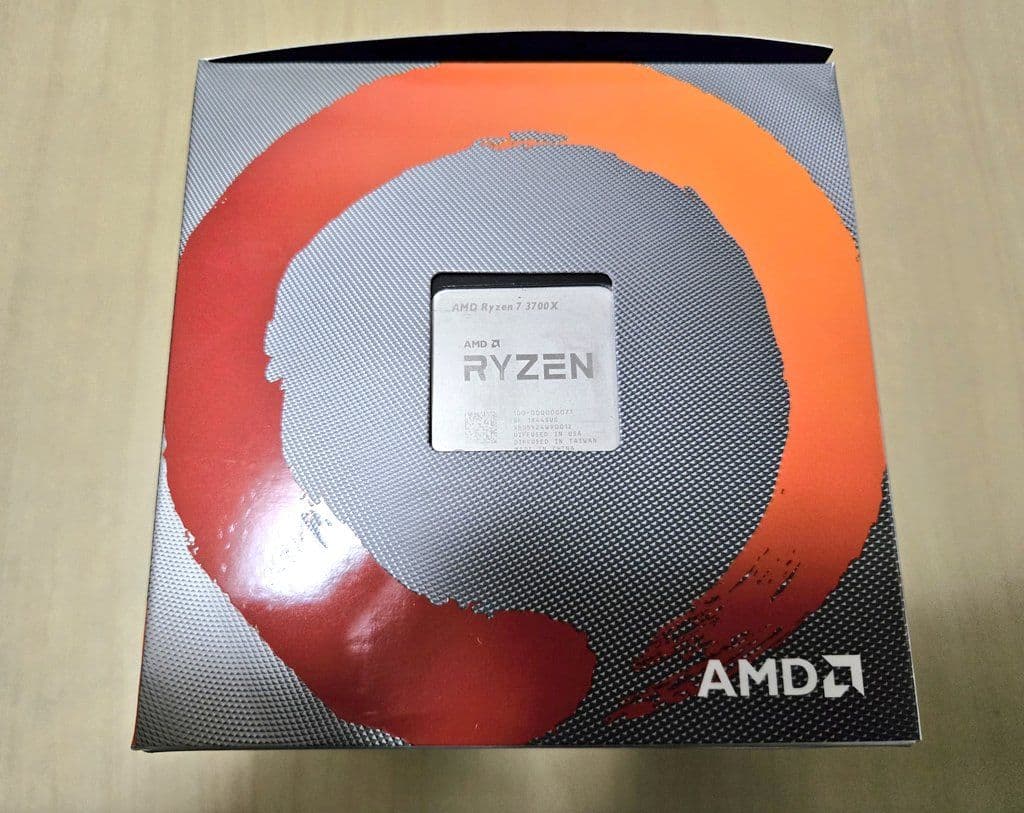 AMD RYZEN 7 3700X(クーラー未使用)