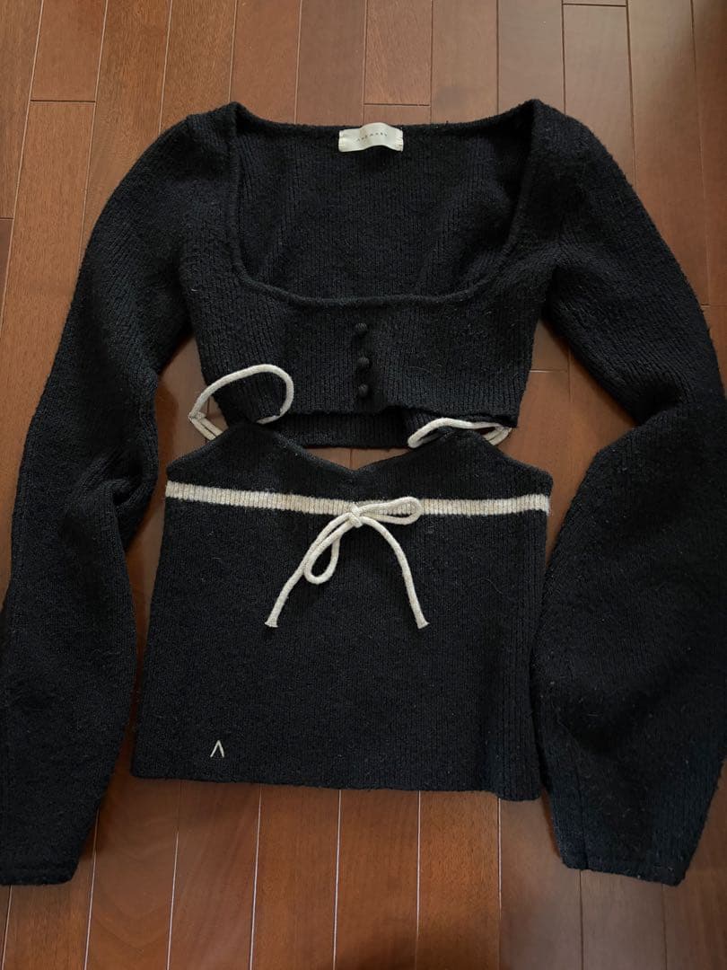 andmary Natalie ribbon set black - メルカリ