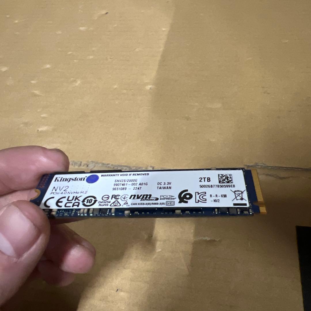 内蔵型SSD Kingston NV2 PCle4.0 NVME M.2 2TB
