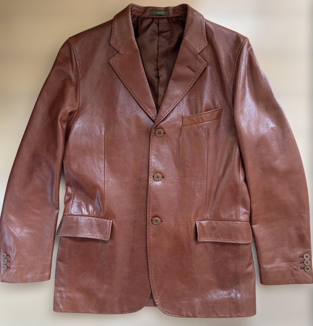 A.A.R Yohji 羊革 ラムレザー テーラード L 茶 楽天市場】ラム革 テーラードジャケット S〜5L ラムスキン 羊革 本革