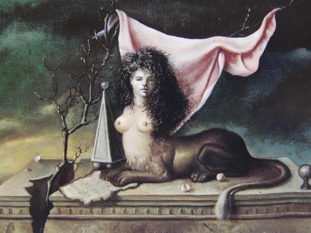 レオノール・フィニ「守護者スフィンクス」、希少画集より、状態良好 レオノール・フィニ「守護者スフィンクス」、希少画集より、状態良好