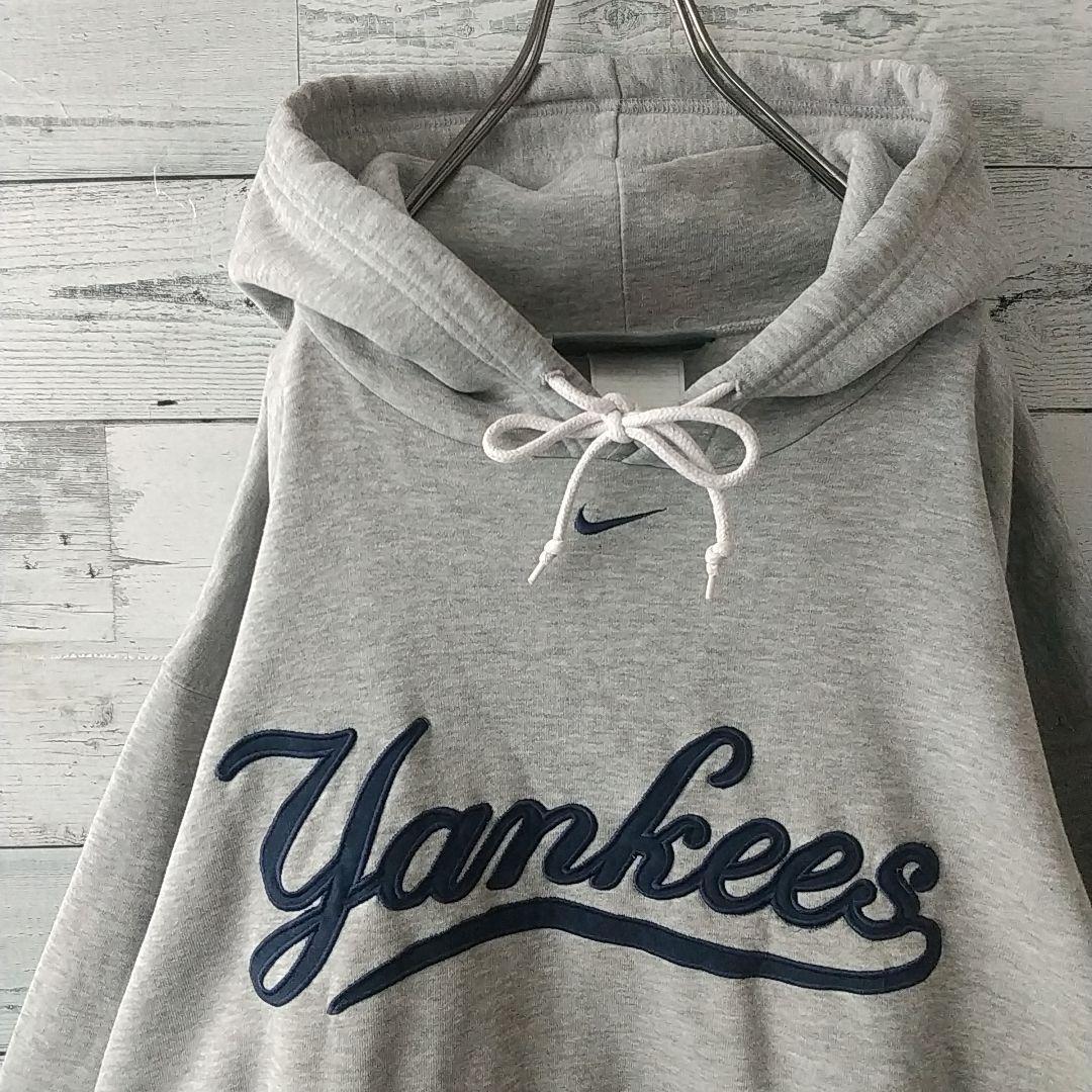 希少サイズ☆ナイキ ヤンキース 刺繍 センターロゴ スウェット 3L相当 6d9b68532ed21efbdaa46ba36873a3