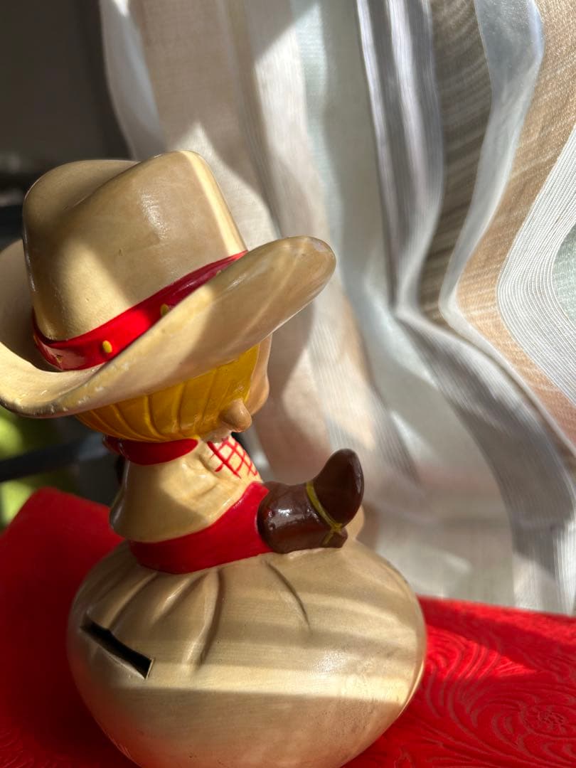 内藤ルネ カウボーイ 貯金箱 昭和レトロ ＄ - メルカリ