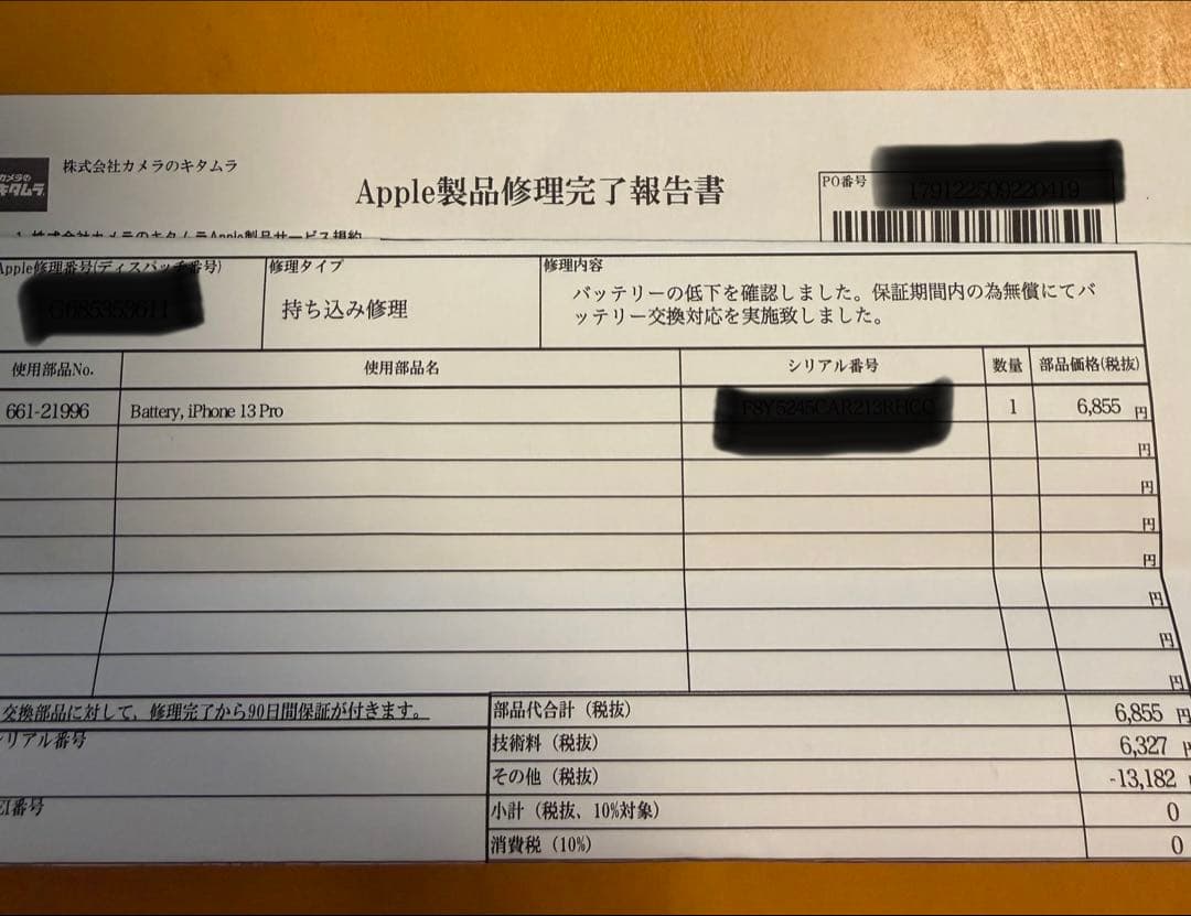 iPhone 13 Pro 256GB ゴールド バッテリー100% 本体 美品
