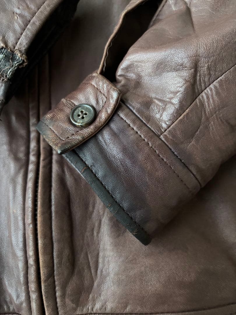 希少 Sサイズ ラルフローレン ポニー刺繍 レザージャケット スイング