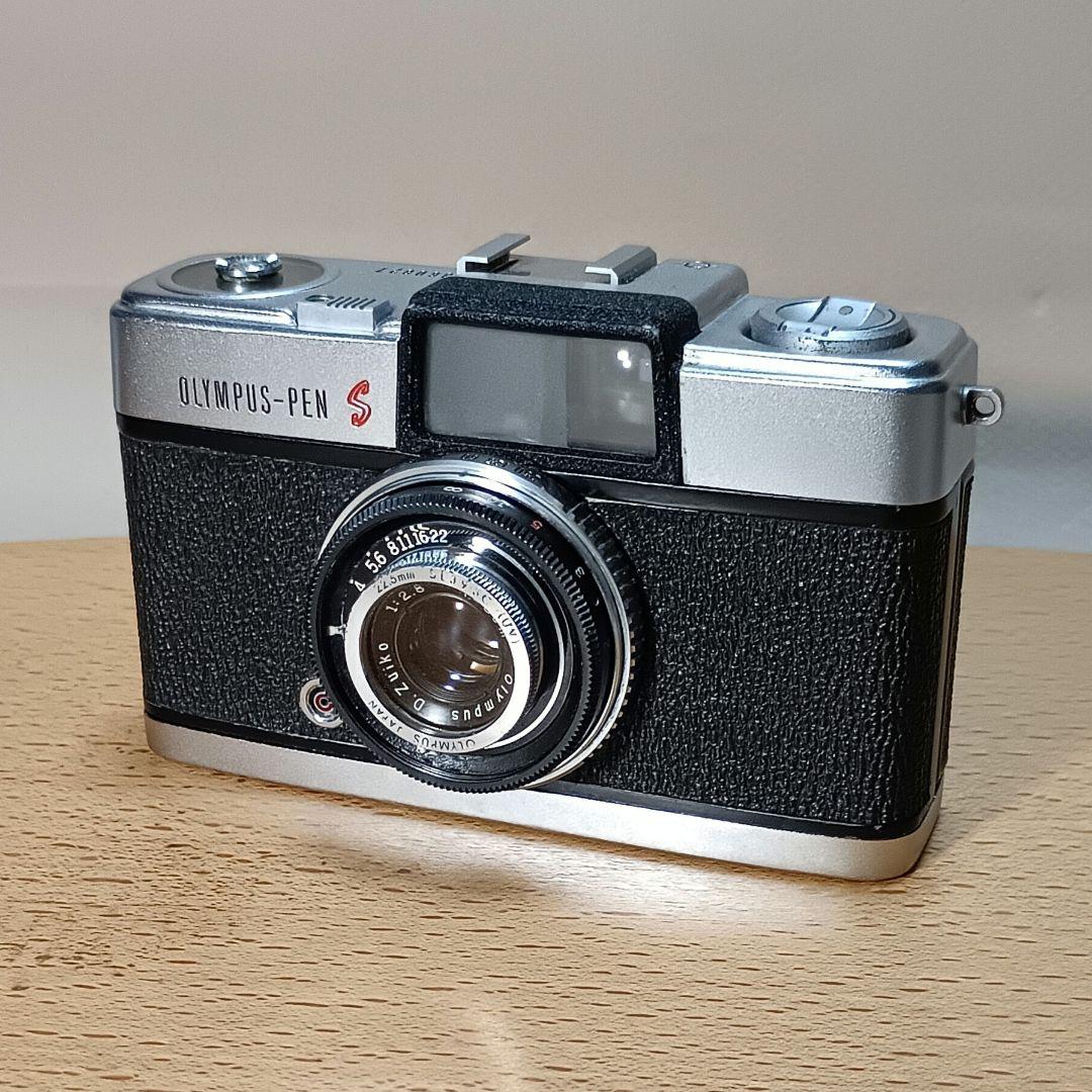 フィルムカメラ【重整備、完動品】オリンパスペンS2.8の通販はau PAY