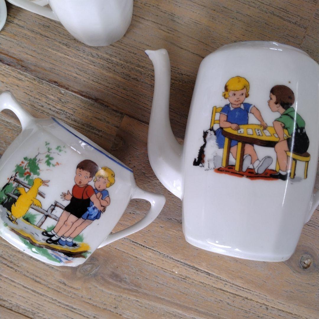 フランスアンティーク/ディネットおままごと・ティーセット/リモージュ